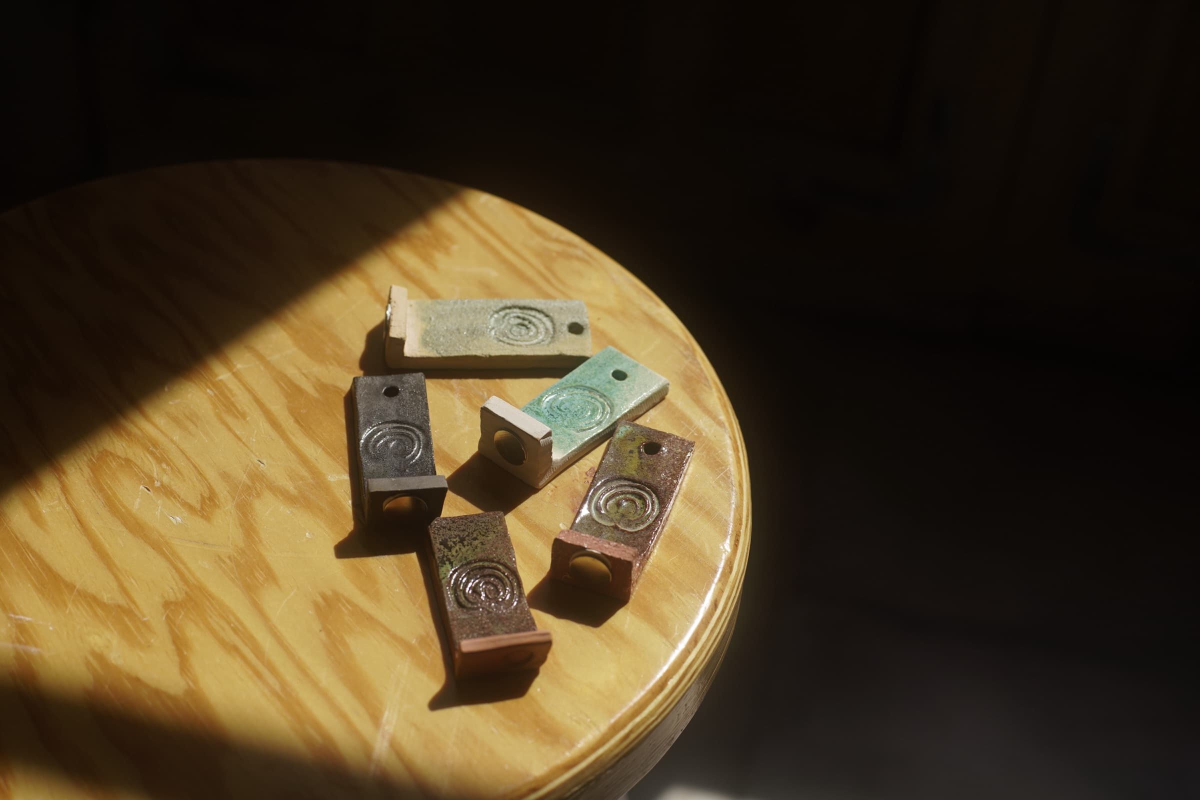 Muestras de esmaltes del taller 2