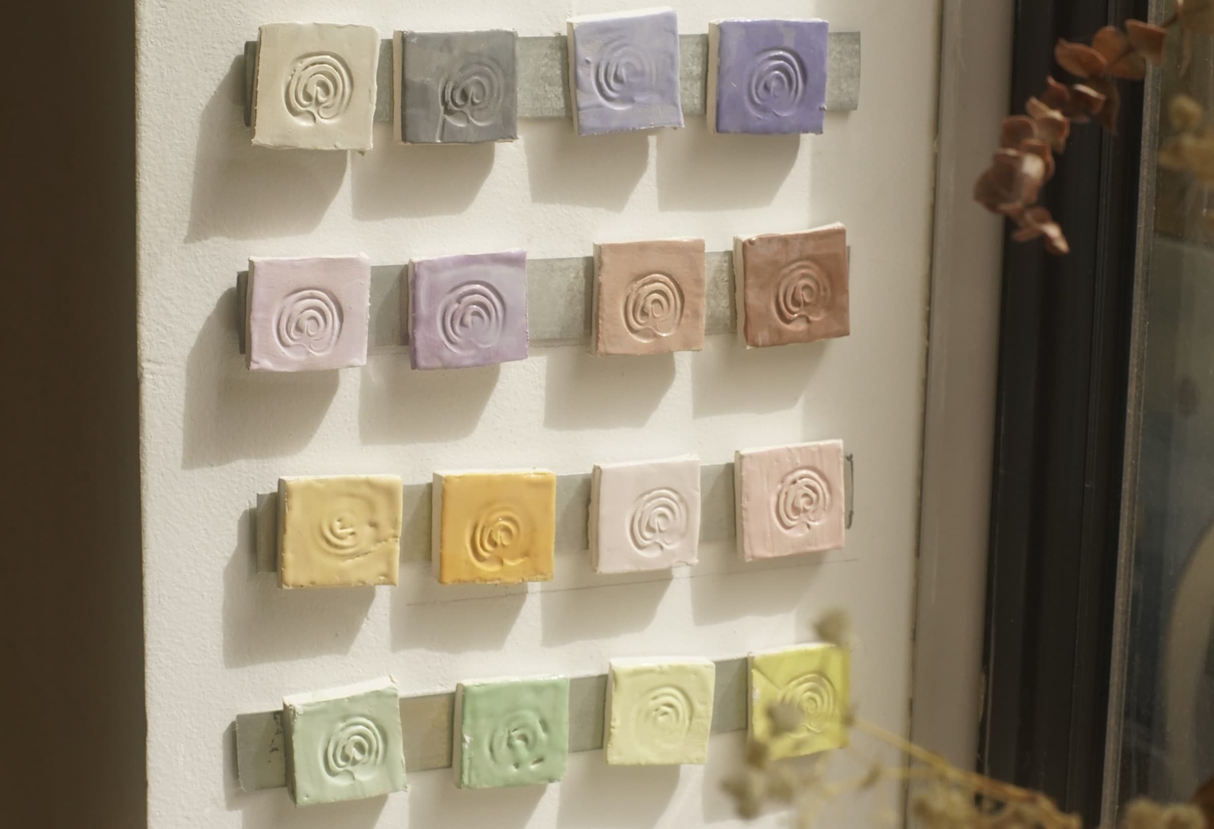 Muestras de esmaltes del taller 1